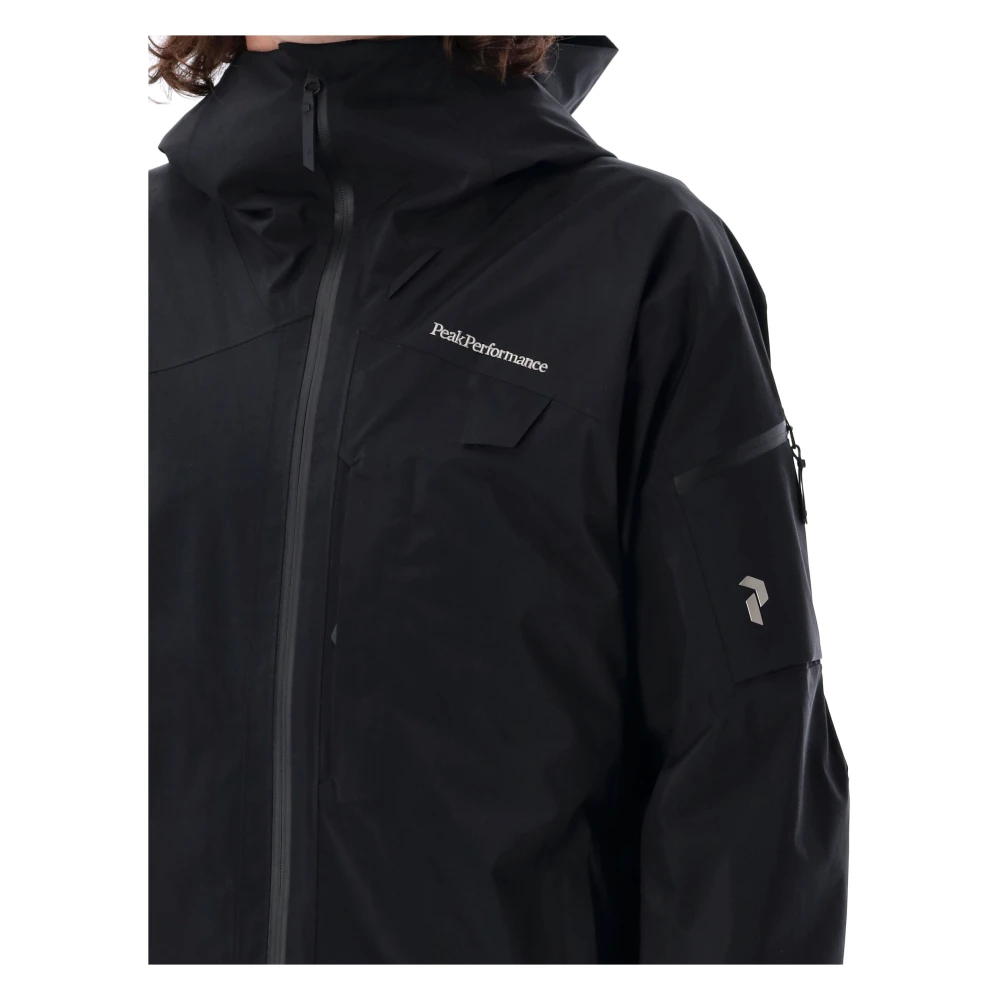 Peak Performance Zwarte Skiwear Jas Aw24 Black Heren