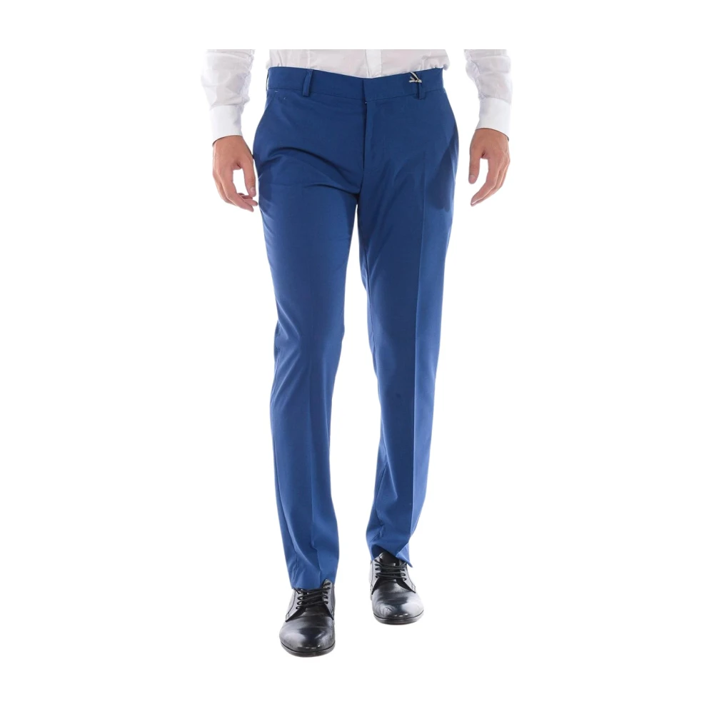 Daniele Alessandrini Men's Blue Suit Trousers, Xl, Suit Trousers