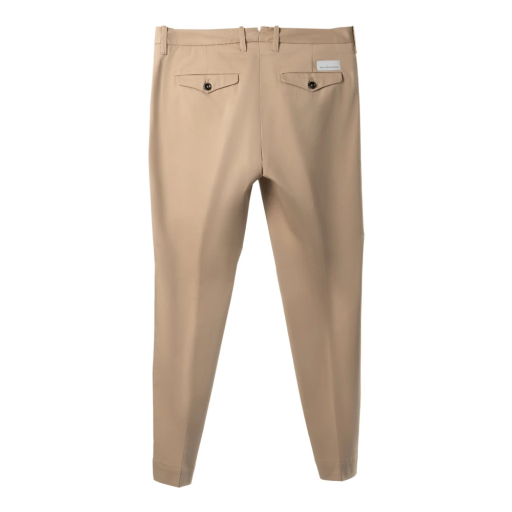 Nine In The Morning Luxe Katoenen Stretch Chino Broek Beige Heren