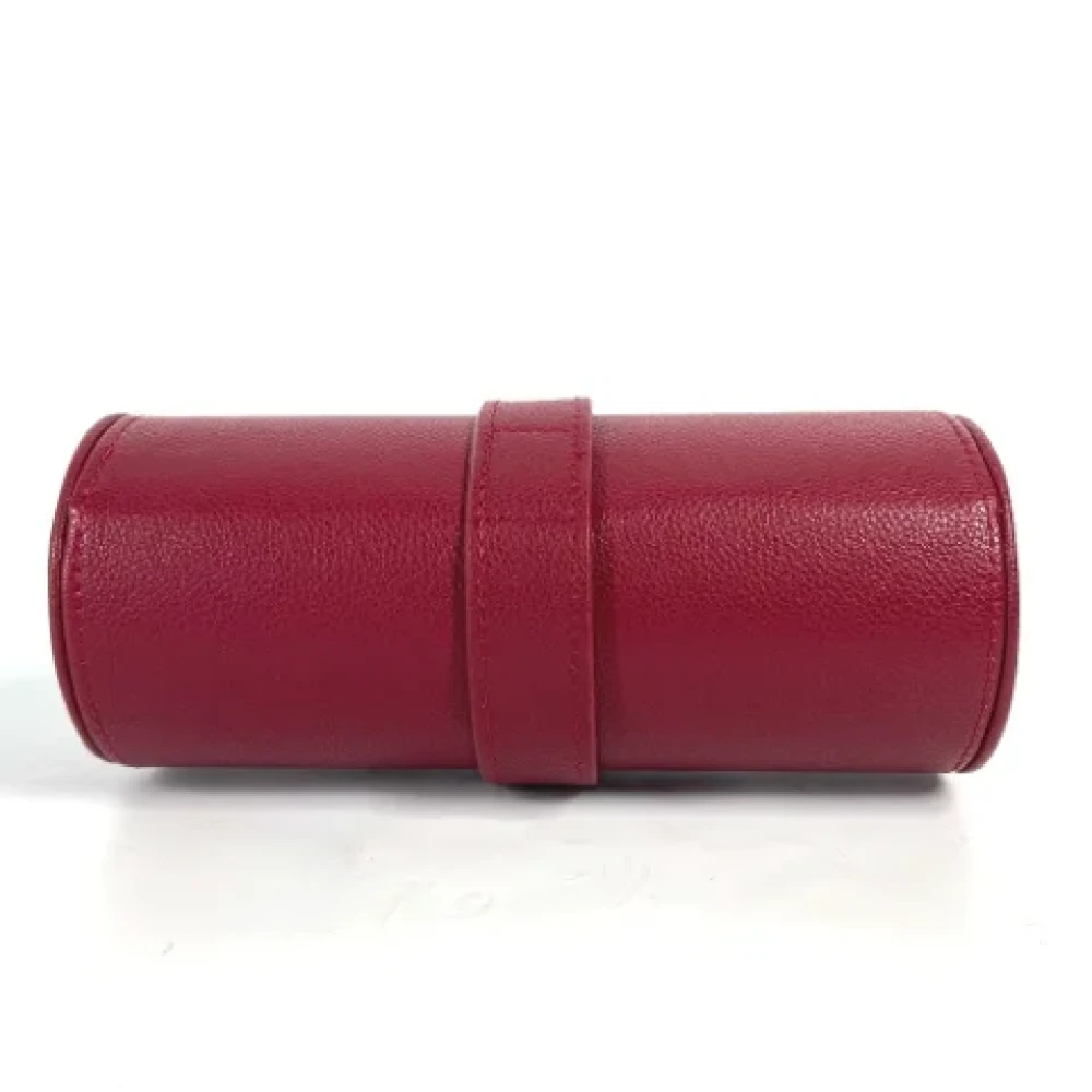 Salvatore Ferragamo Pre-owned Leather home-office Red Dames