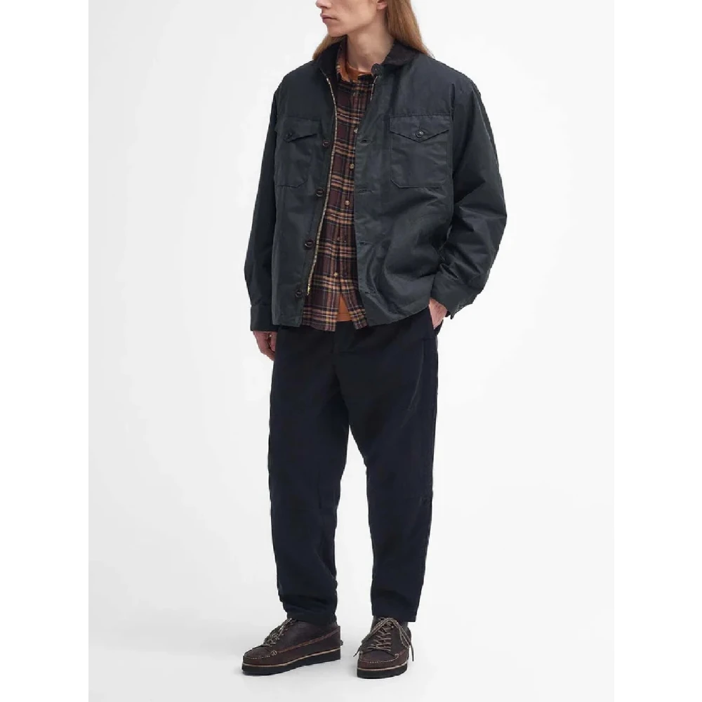Barbour Klassieke Wax Deck Jas Blue Heren