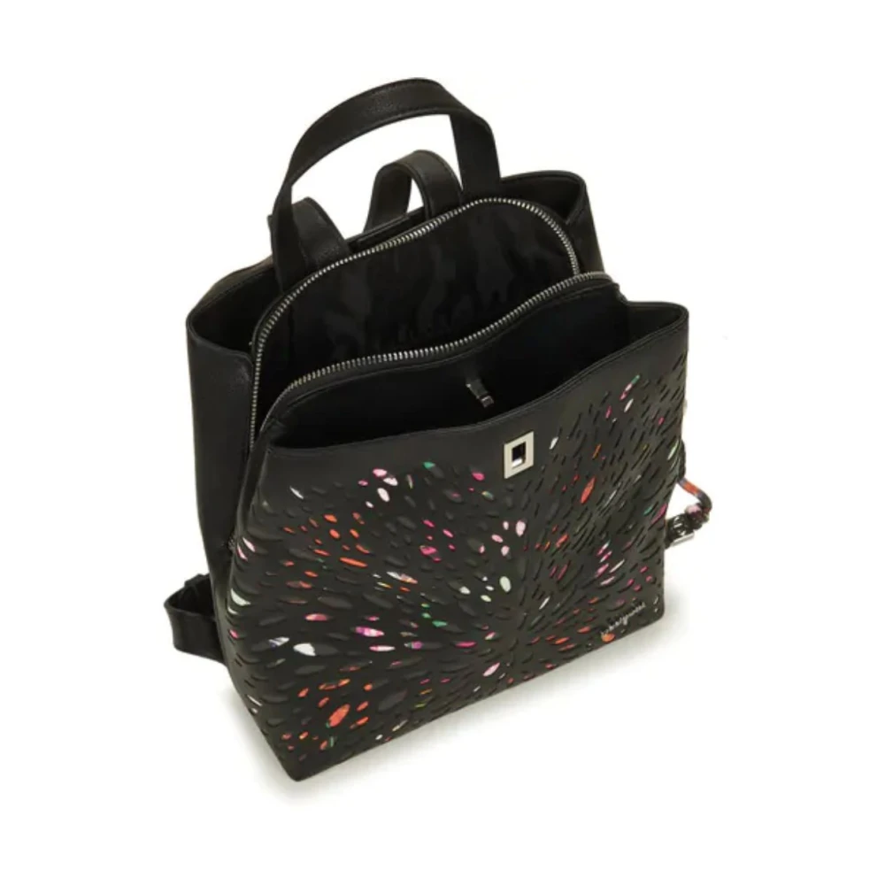 Desigual Stijlvolle Rugzak met Meerdere Compartimenten Multicolor Dames
