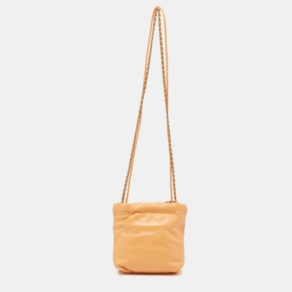 Chanel Vintage Pre-owned Leather chanel-bags Orange Dames