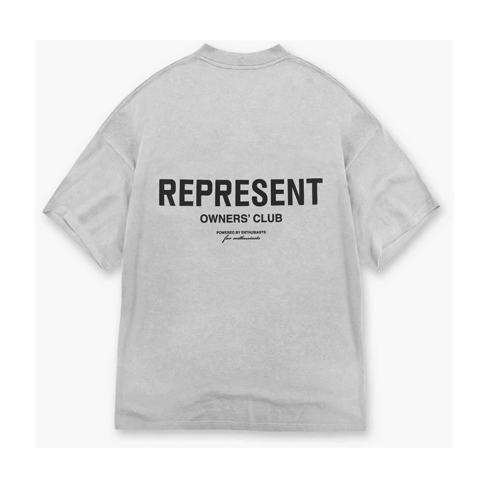 Represent Ash Grey T-Shirt Gray Heren