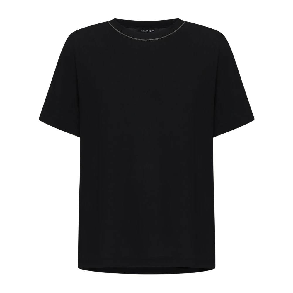 Fabiana Filippi Zwarte T-shirts en Polos Black Dames