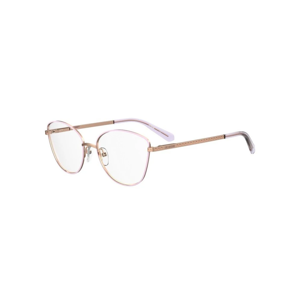 Love Moschino Lila Goud Koper Stijlvolle Zonnebril Yellow Unisex