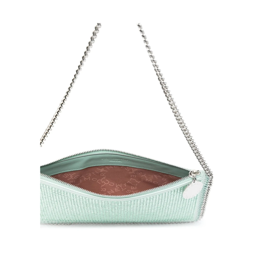 Stella Mccartney Kristalversierde Mintgroene Handtas Green Dames