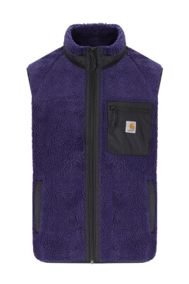 gilet-en-polaire-violet-avec-details-en-nylon