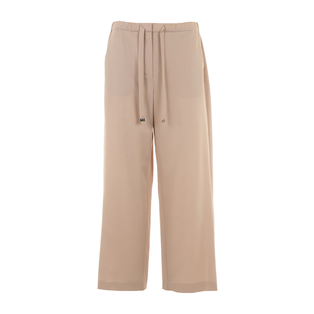 Max Mara Vrouw Beige Broeken Dames, 2XS, Wol, Smm Argenta Pants