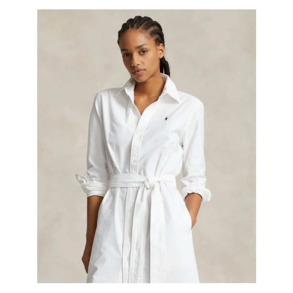 Polo Ralph Lauren Shirt Dresses White Dames