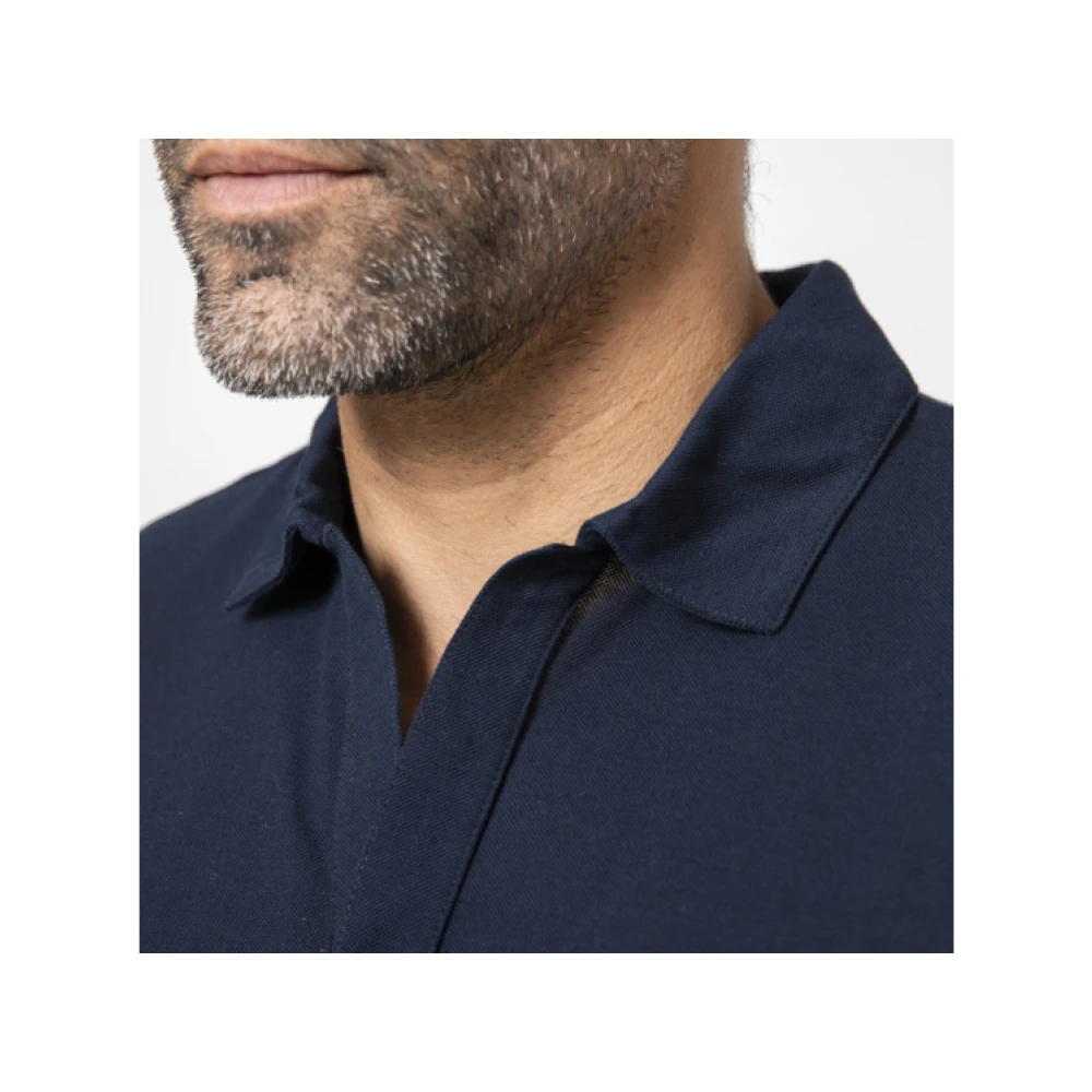 Gran Sasso Polo Shirt Blue Heren