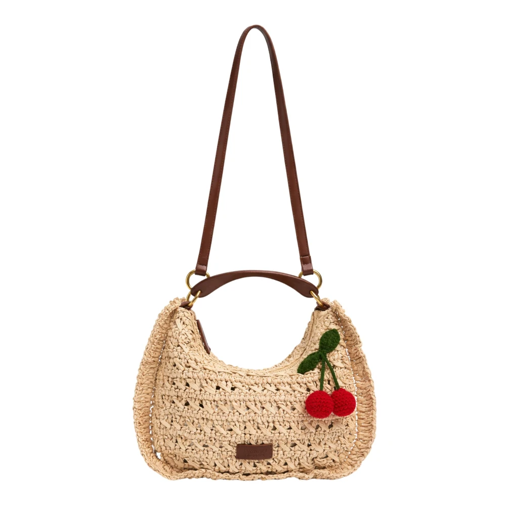 Twinset Women's Beige Hobo Bag - Shoulder Bags - One Size - Bags