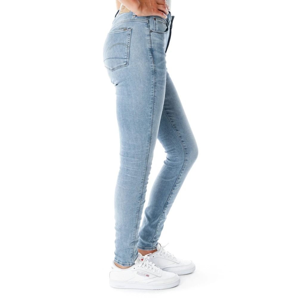 G-Star Mid Waist Skinny Fit Jeans Blue Dames