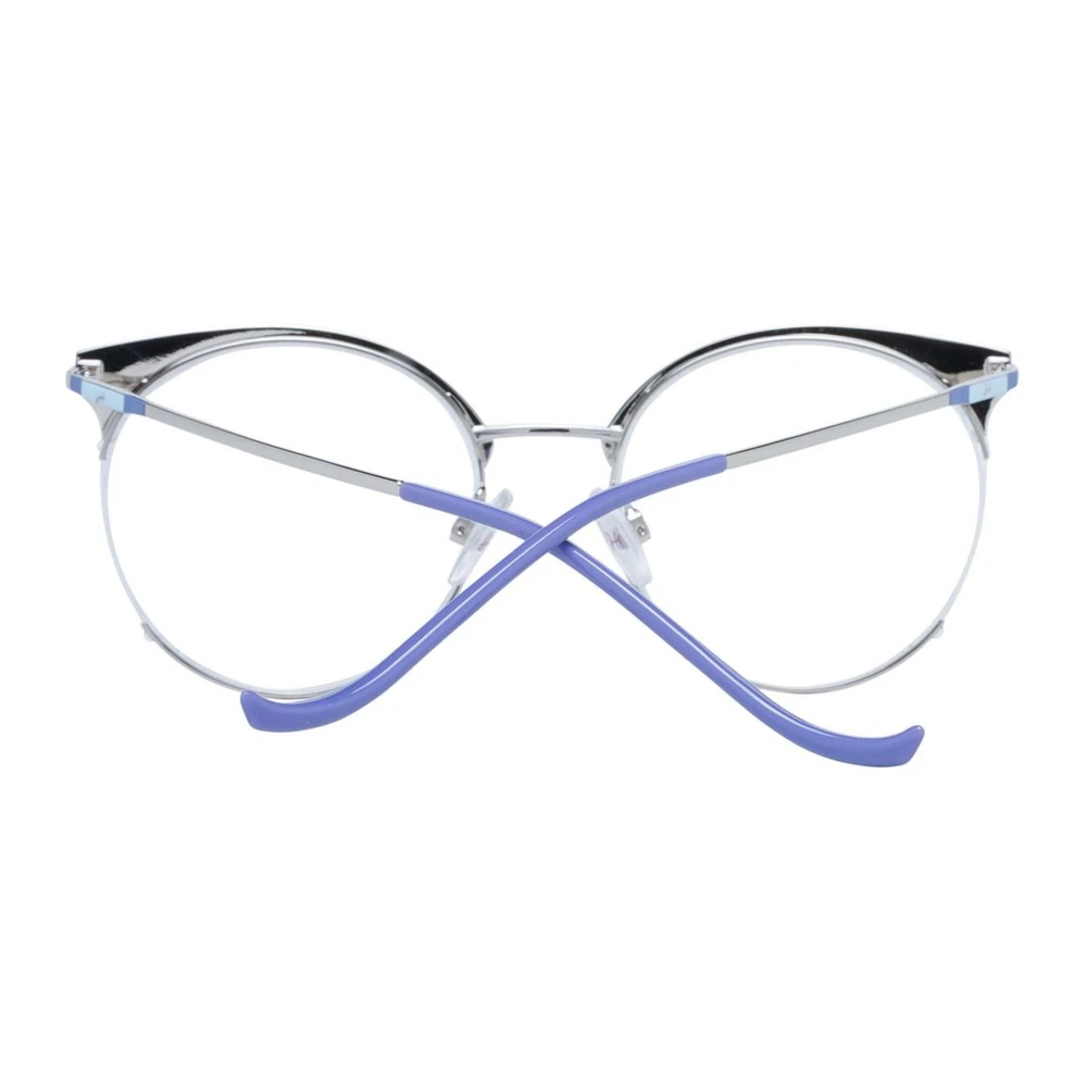 Ana Hickmann Blauwe Butterfly Half-Rim Optische Monturen Blue Dames
