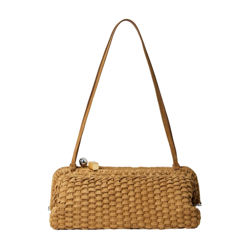 Jacquemus Brown The Large Salon Clutch Bag - Female - Shoulder Bags - One Size - Bags