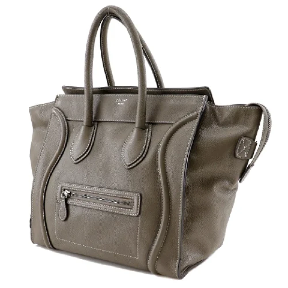 Celine Vintage Pre-owned Fabric handbags Gray Dames