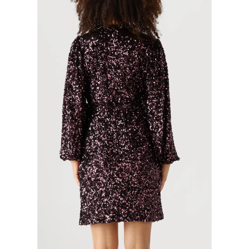 Notre-v Paarse Mini Jurk Nv-Elena Charme Purple Dames