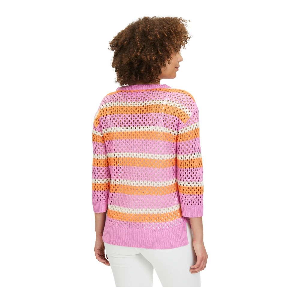 Betty Barclay Gestreepte Chunky Gebreide Trui Multicolor Dames