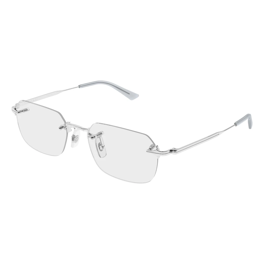 Montblanc Transparent Man Mb0514o 003 Optical Frames Metal Silver Squared - Image 2