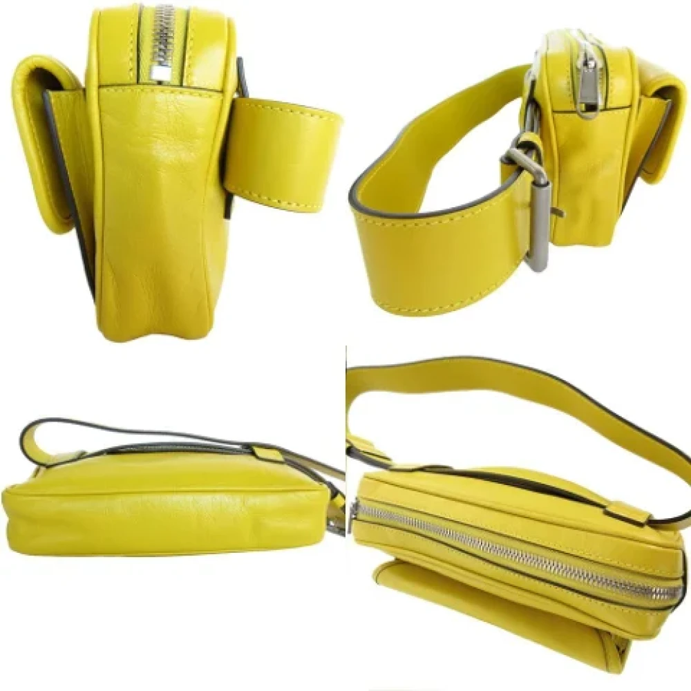 Gucci Vintage Pre-owned Leather gucci-bags Yellow Dames