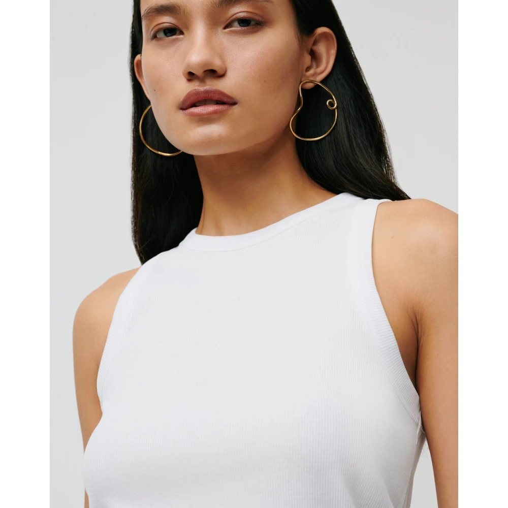 IVY OAK Katoenen Tanktop in Bright White Dames