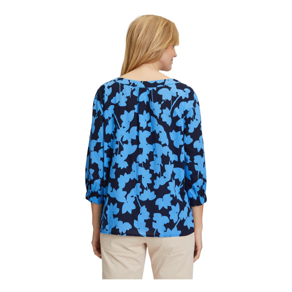Betty & Co Bloemenprint Blouse Blue Dames