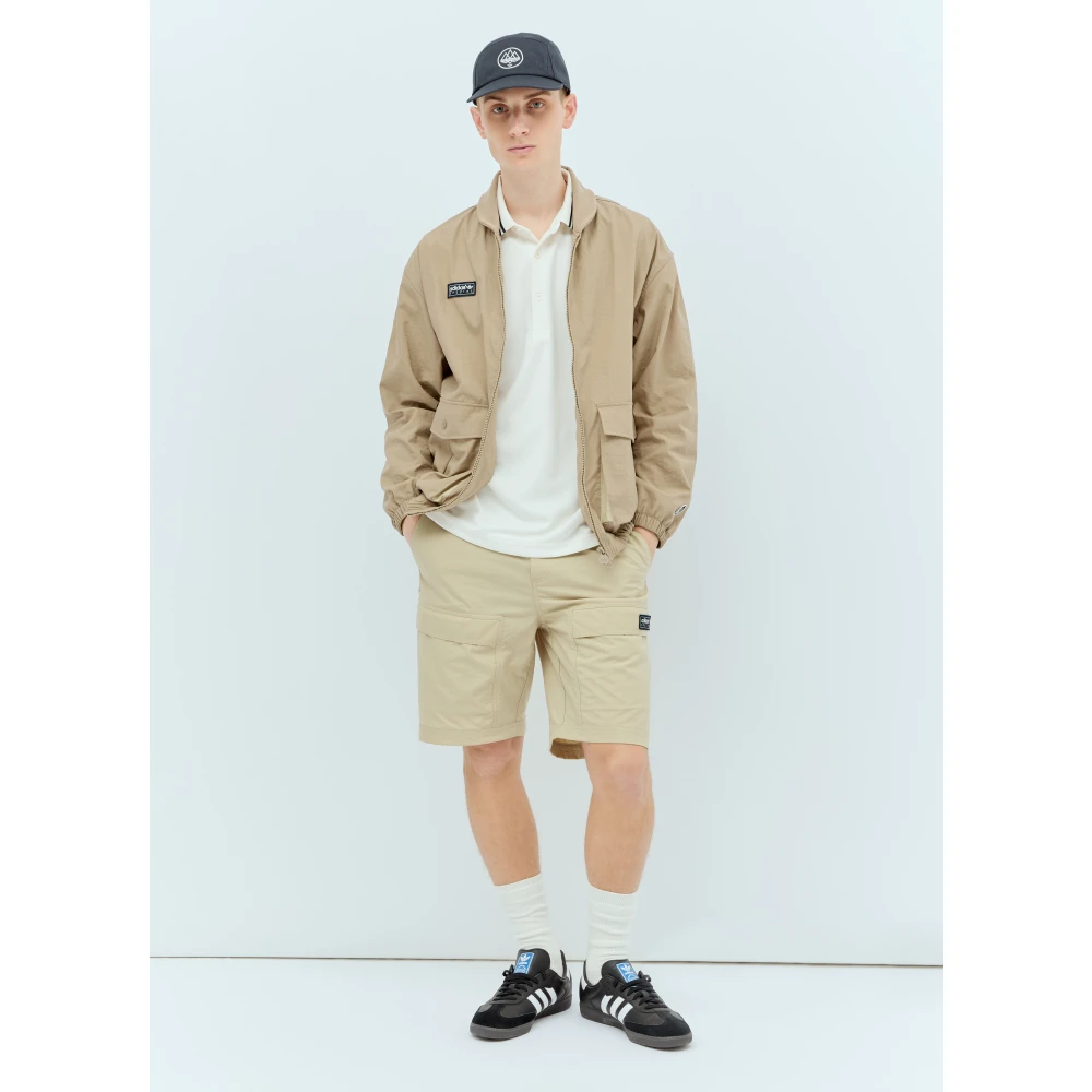 adidas Originals Cargo Shorts Logo Patch Beige Heren