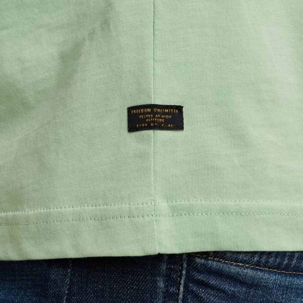 PME Legend Jersey Crew Neck Tee met Artwork Green Heren