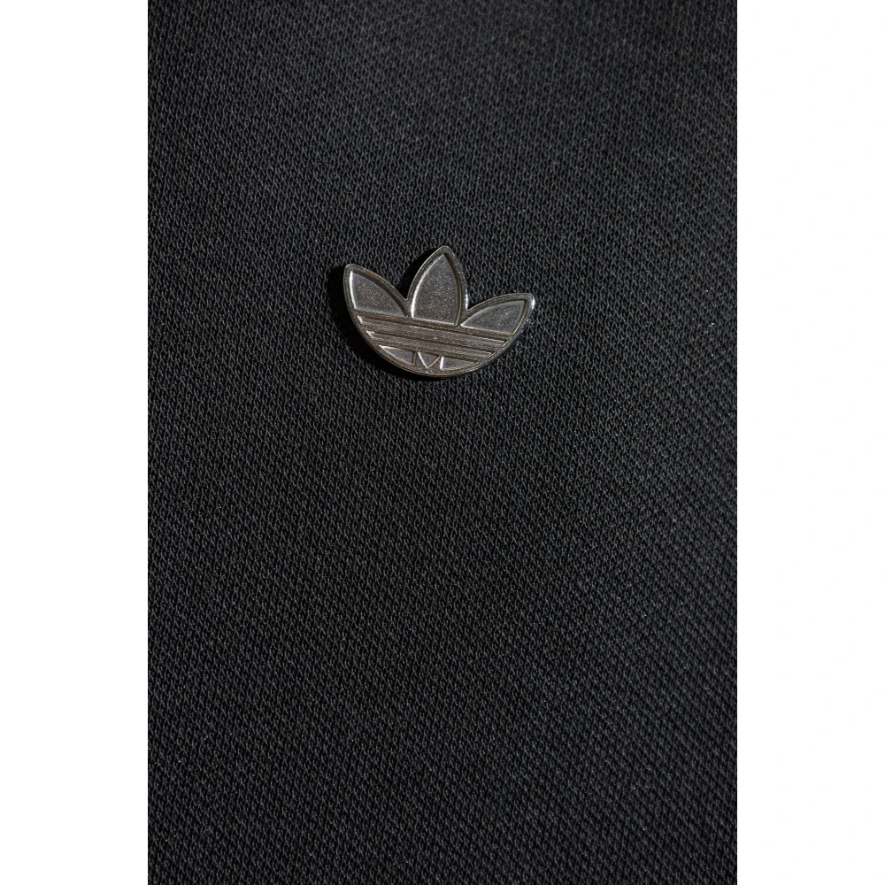 adidas Originals Sweatshirt met metalen logo Black Heren