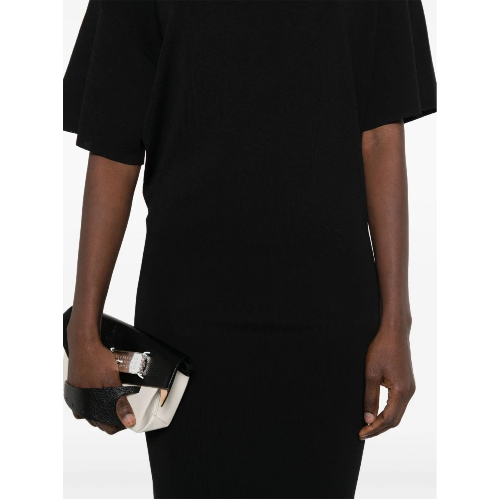 Birgitte Herskind Zwarte Korte Mouw Rolnek Jurk Black Dames