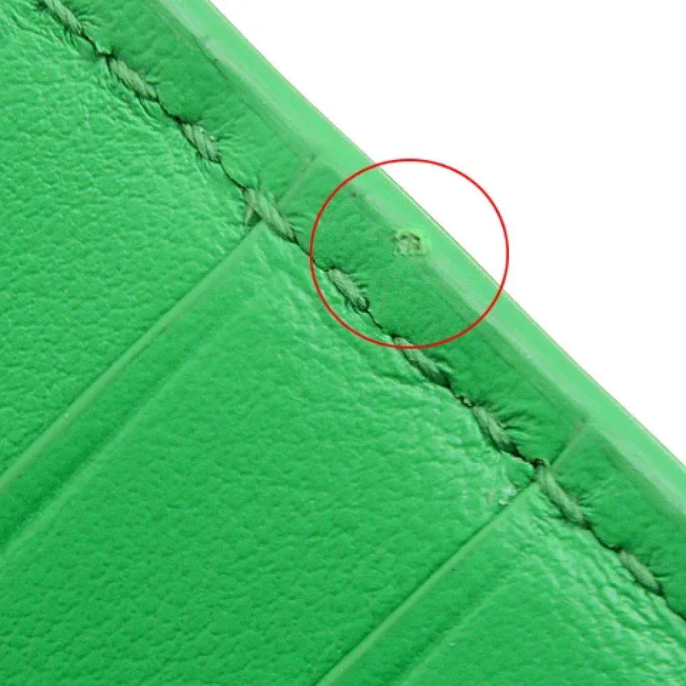 Bottega Veneta Vintage Pre-owned Leather wallets Green Heren