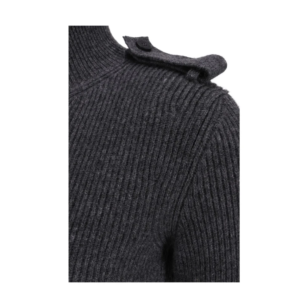 alexander mcqueen Geribbeld wollen mini-jurk Gray Dames