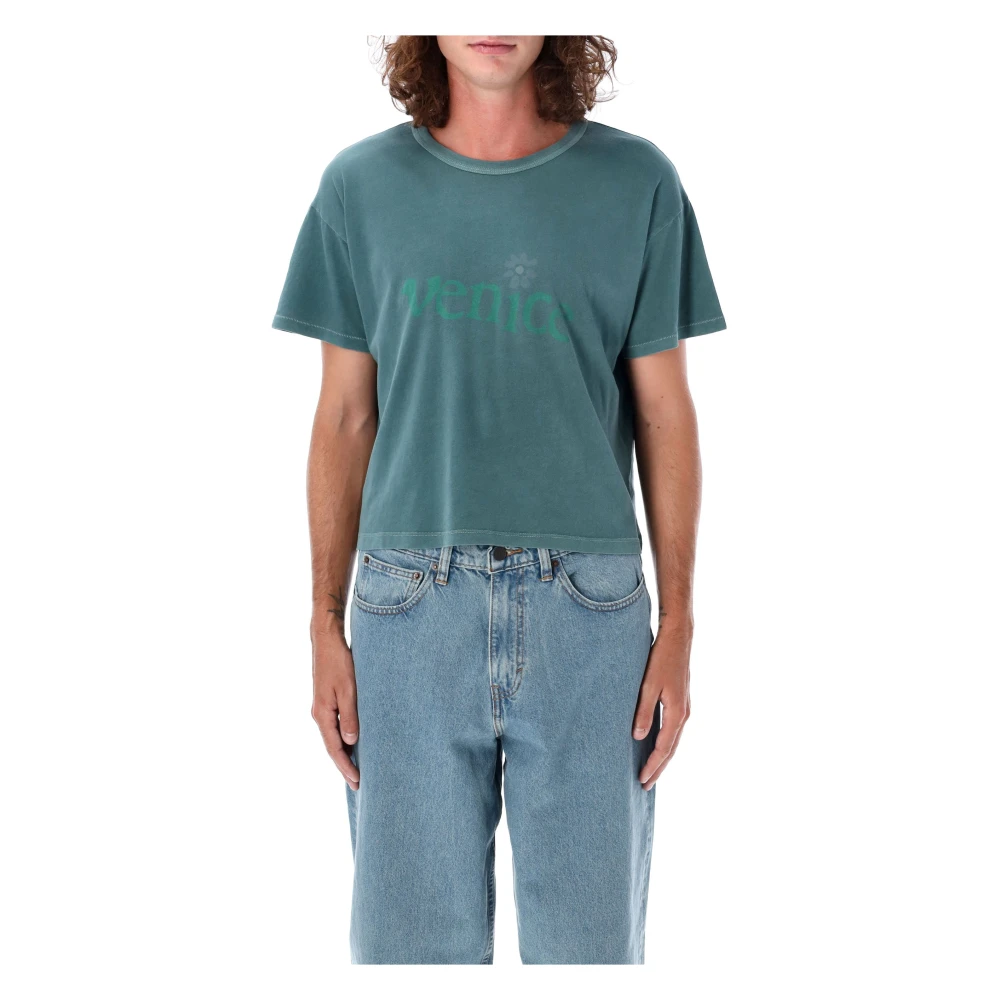 ERL Jade Green Venice T-Shirt Green Heren