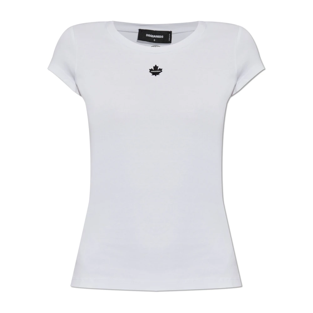 Dsquared2 Witte T-shirt voor mannen White Dames