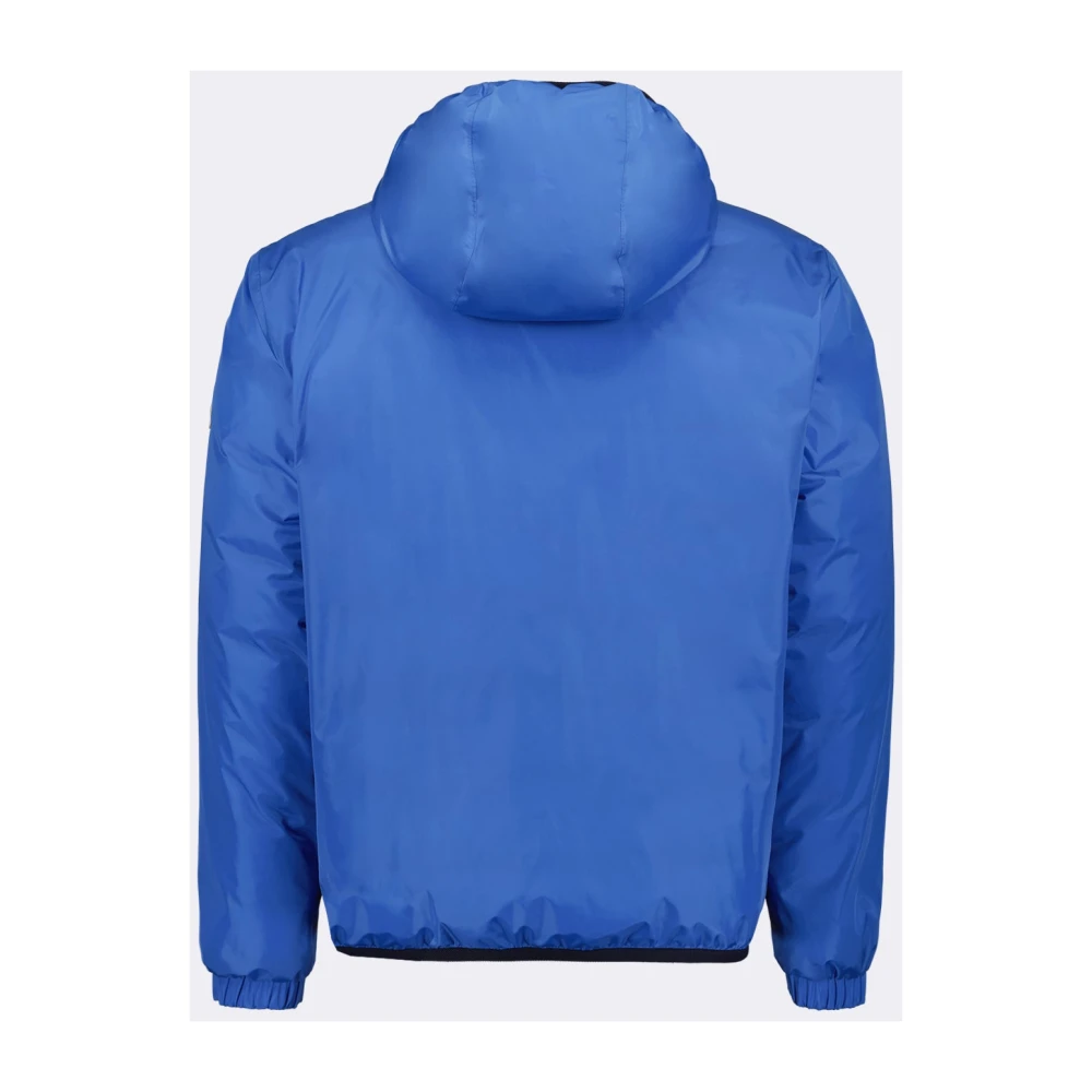 Moncler Omkeerbare geïsoleerde jas met capuchon Blue Heren