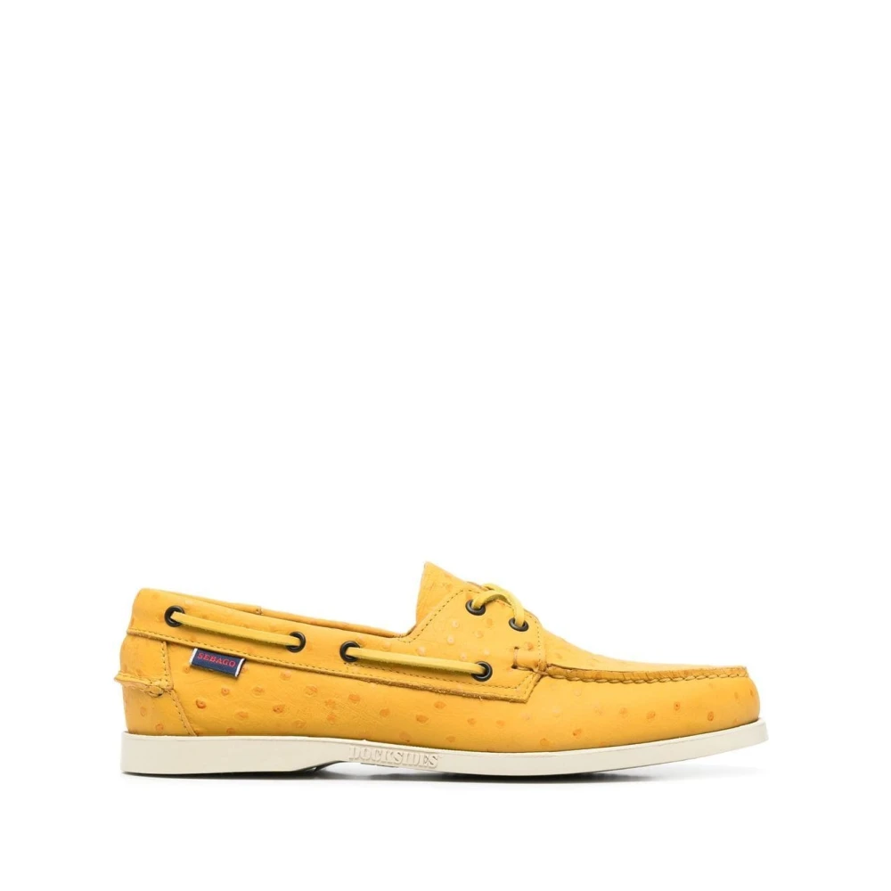 Sebago Gula Docksides loafers i läder Yellow, Herr