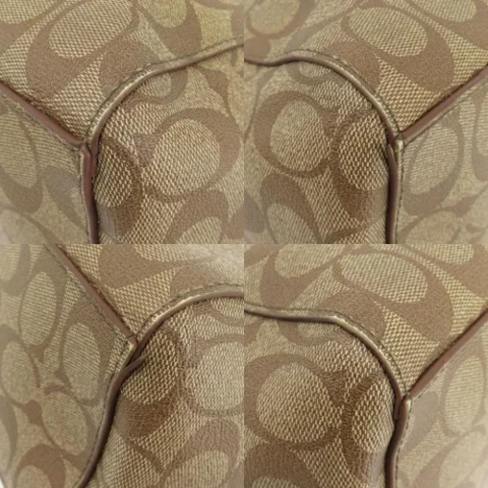 Coach Pre-owned Plastic handbags Brown Dames
