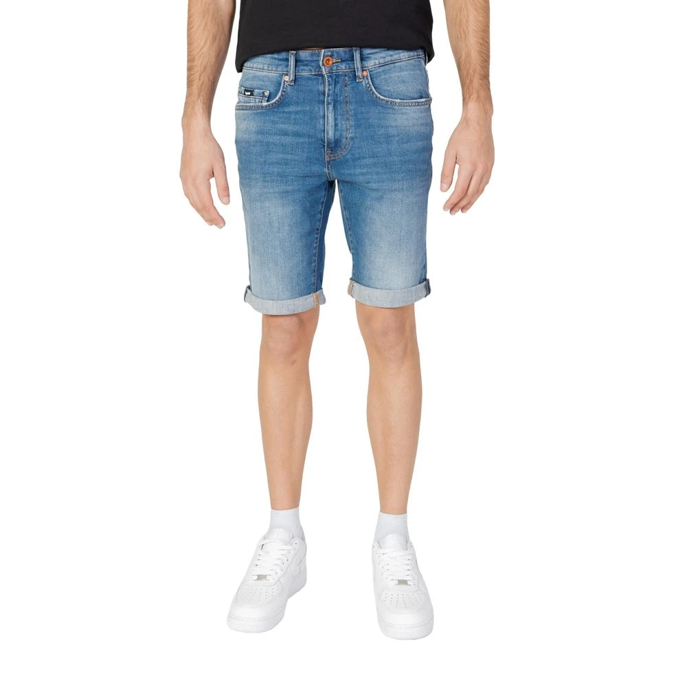 Gas Men's Blue Denim Shorts, W31, Albert Short Rev