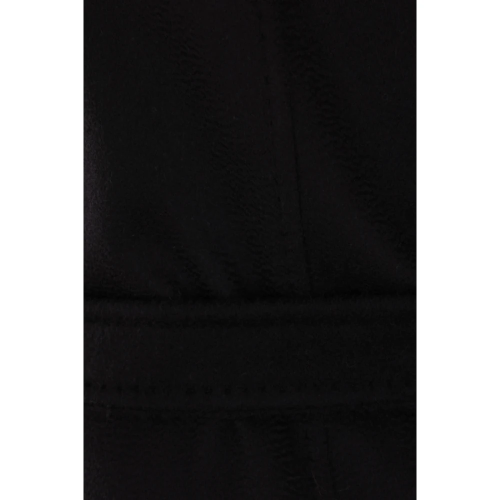 Max Mara Zwarte Cashmere Shearling Jas Black Dames