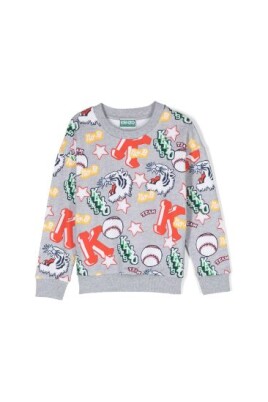 sweat-enfant-avec-imprime-logo-gris-clair