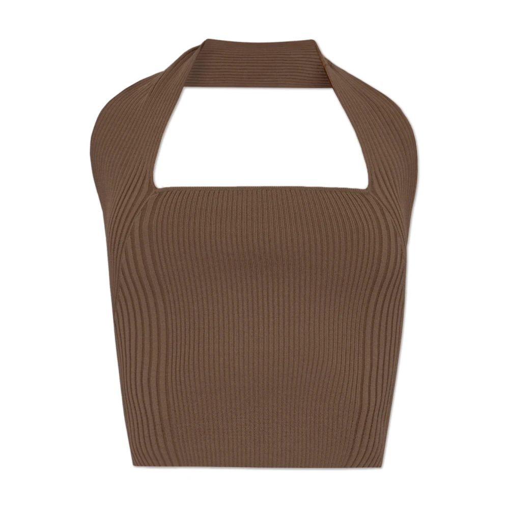 By Malene Birger Gestreepte top met blote schouders Ronda By Herenne Birger Brown Dames