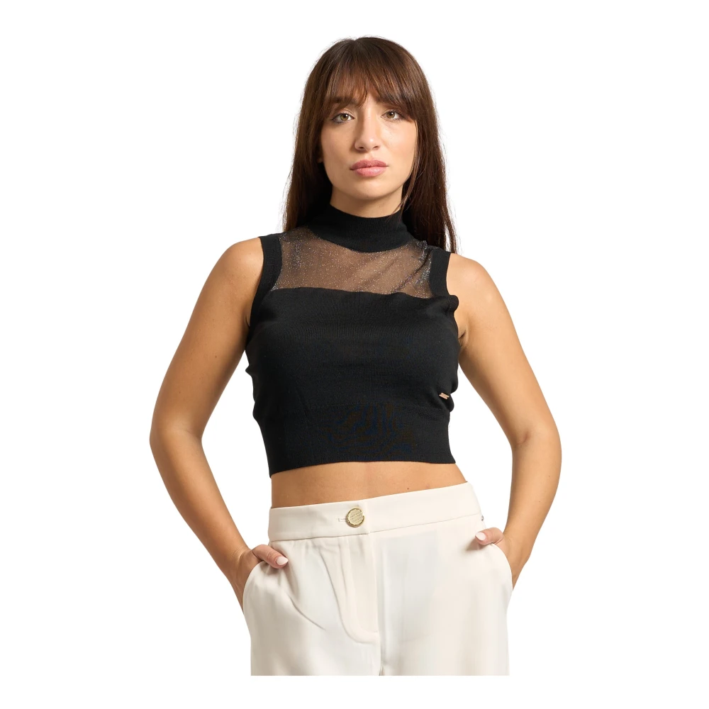 Armani Exchange Damen Schwarz Strickwaren, K, Lgröße: