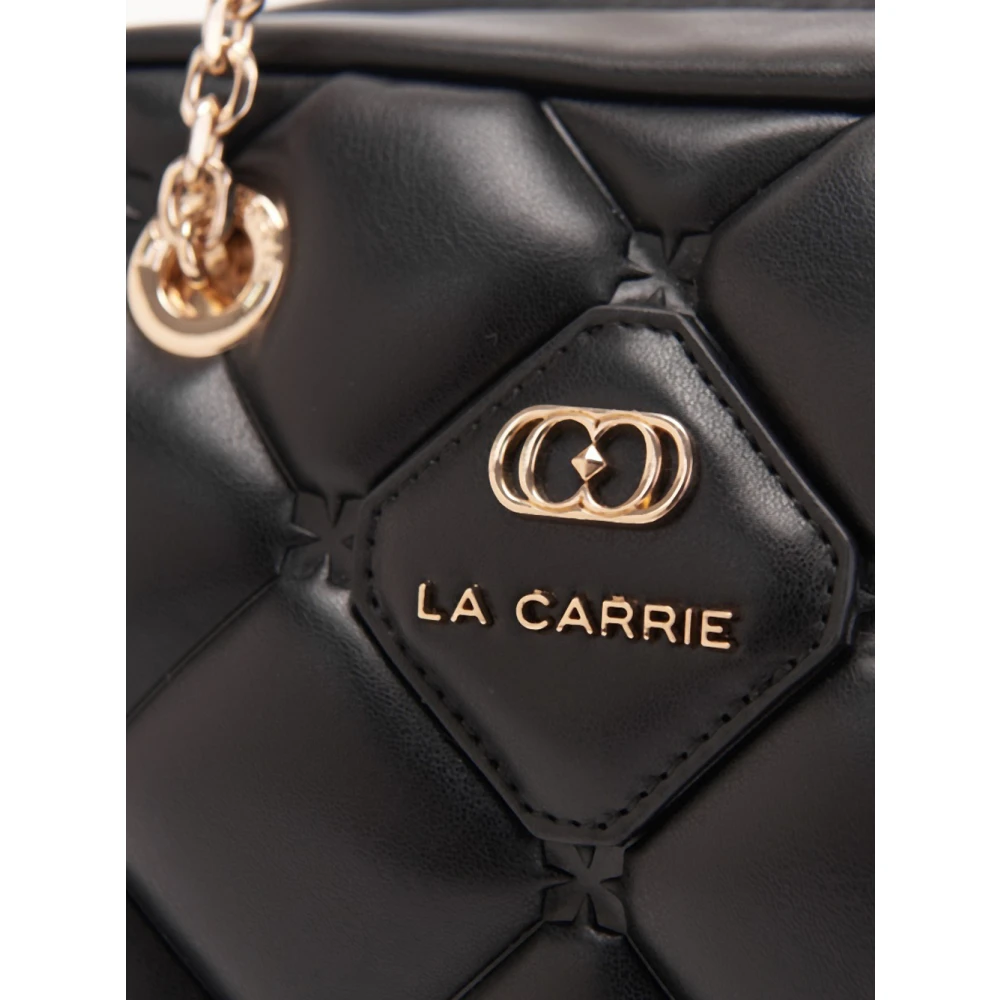 La Carrie Gewatteerde Schoudertas Zwart Black Dames