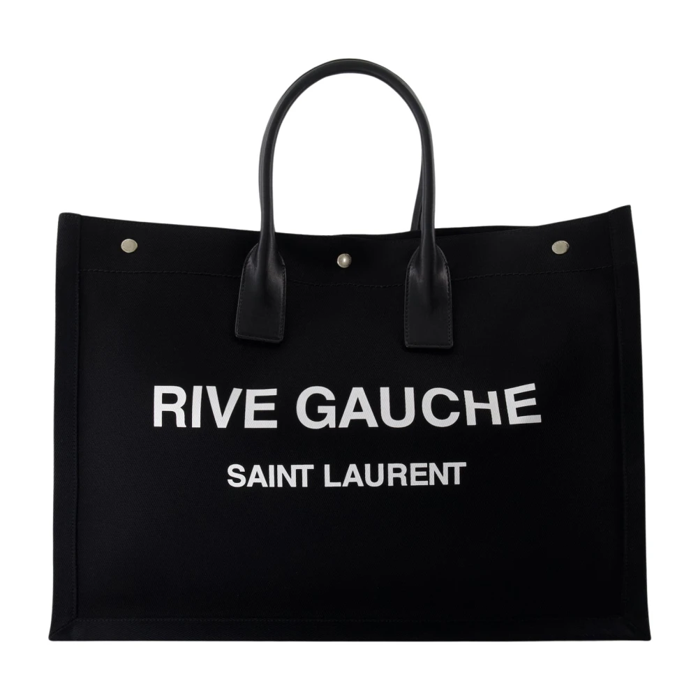 Saint Laurent Rive Gauche Canvas Tas Black Heren