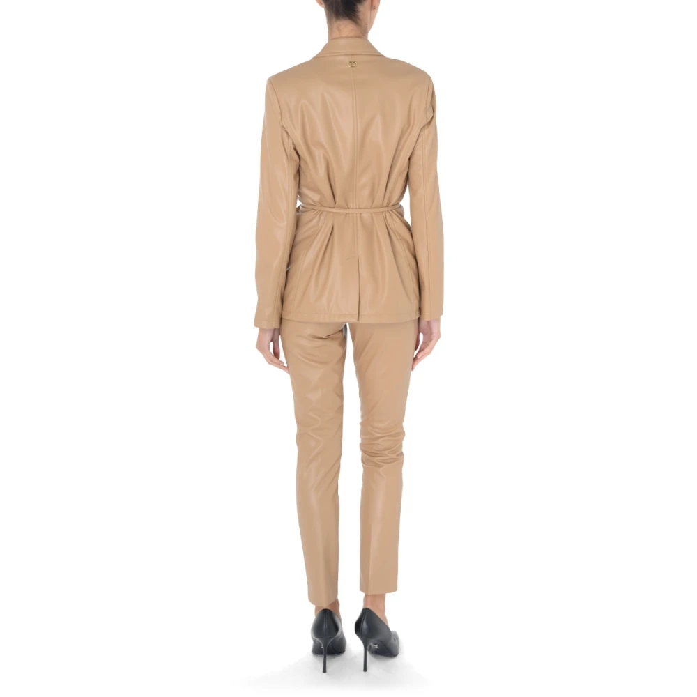 Twinset Koude Kameljas Beige Dames