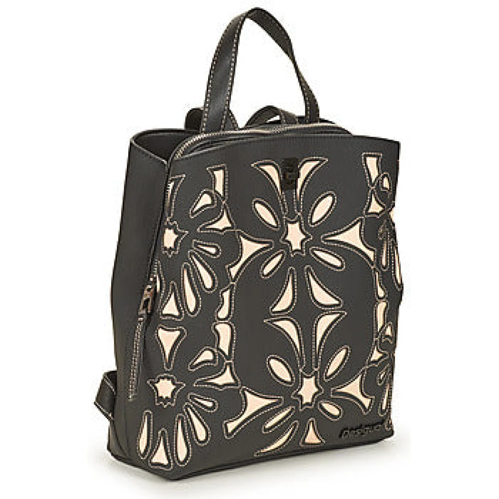 Desigual Stijlvolle Mini Rugzak in Zwart Black Dames
