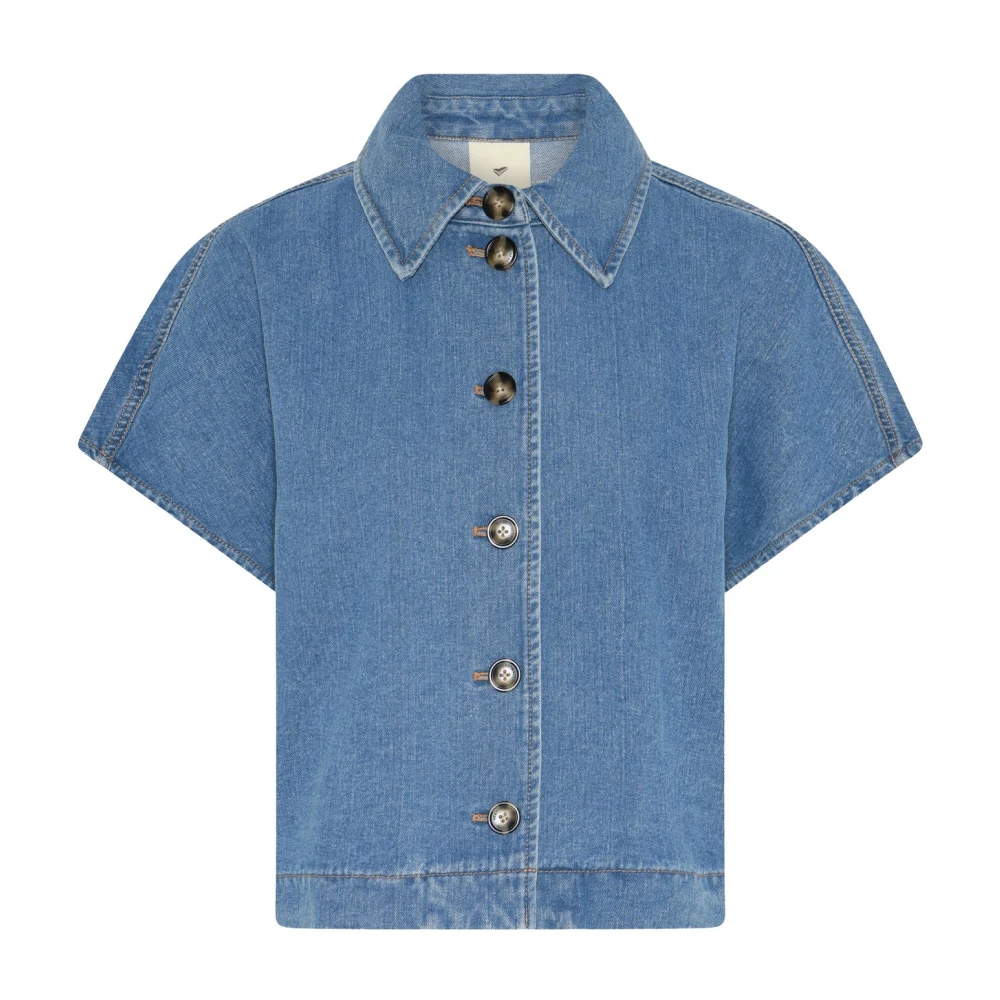 Heartmade Blue Shirts, Female, M, Denim Shirts