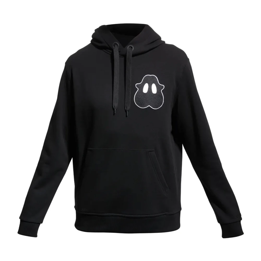 Burberry Monster Sweatshirt Trekkoord Capuchon Kangoeroezak Black Heren