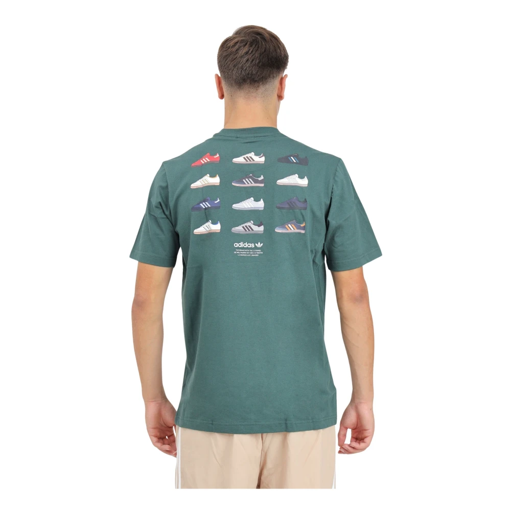 adidas Originals Sportieve Groene T-shirt met korte mouwen Green Heren
