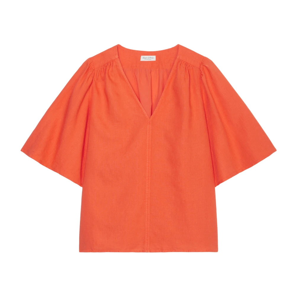 Marc O'Polo Regelmatige korte mouwen blouse Orange Dames
